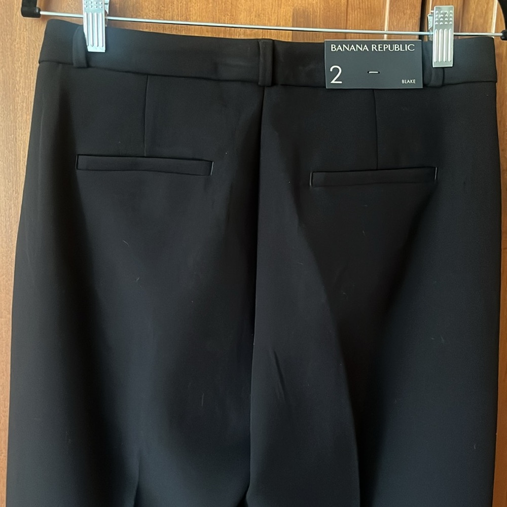 Banana Republic black "Blake" style pants-NWT-size 2-30" waist - Picture 5 of 9